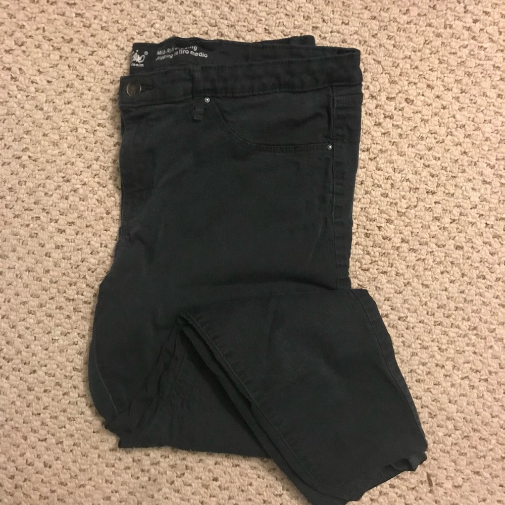 Mossimo Black Super Stretch Skinny Jeans